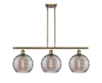 Ballston Three Light Island Pendant in Antique Brass (405|516-3I-AB-G1213-10SM)