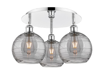 Ballston Three Light Semi-Flush Mount in Polished Chrome (405|516-3C-PC-G1213-8SM)