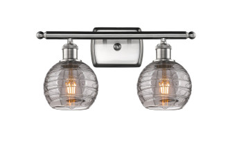 Ballston Two Light Bath Vanity in Brushed Satin Nickel (405|516-2W-SN-G1213-6SM)