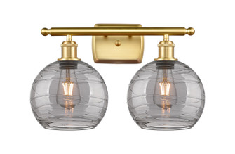 Ballston Two Light Bath Vanity in Satin Gold (405|516-2W-SG-G1213-8SM)