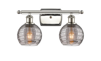 Ballston Two Light Bath Vanity in Polished Nickel (405|516-2W-PN-G1213-6SM)