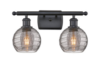 Ballston Two Light Bath Vanity in Matte Black (405|516-2W-BK-G1213-6SM)