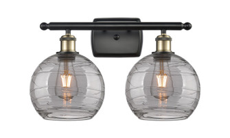 Ballston Two Light Bath Vanity in Black Antique Brass (405|516-2W-BAB-G1213-8SM)