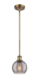 Ballston One Light Mini Pendant in Brushed Brass (405|516-1S-BB-G1213-6SM)