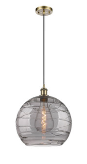 Ballston One Light Pendant in Antique Brass (405|516-1P-AB-G1213-14SM)