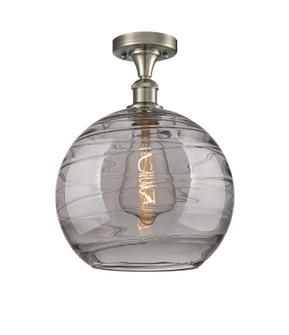 Ballston One Light Semi-Flush Mount in Brushed Satin Nickel (405|516-1C-SN-G1213-12SM)