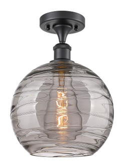 Ballston One Light Semi-Flush Mount in Matte Black (405|516-1C-BK-G1213-10SM)