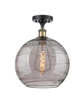 Ballston One Light Semi-Flush Mount in Black Antique Brass (405|516-1C-BAB-G1213-12SM)
