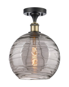 Ballston One Light Semi-Flush Mount in Black Antique Brass (405|516-1C-BAB-G1213-10SM)