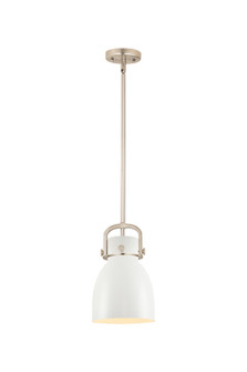Downtown Urban One Light Mini Pendant in Satin Nickel (405|410-1SS-SN-M412-8W)