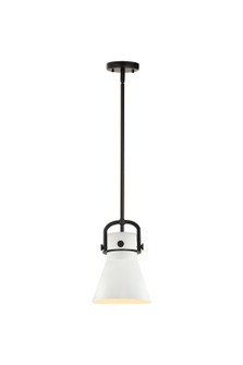 Downtown Urban One Light Mini Pendant in Matte Black (405|410-1SS-BK-M411-8W)