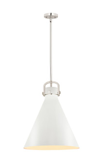Downtown Urban One Light Pendant in Polished Nickel (405|410-1SL-PN-M411-18W)