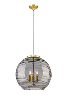 Ballston Three Light Pendant in Satin Gold (405|221-3S-SG-G1213-18SM)
