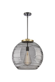 Essex One Light Pendant in Black Antique Brass (405|221-1S-BAB-G1213-18SM)