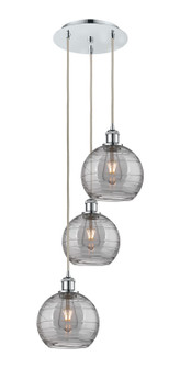 Ballston Three Light Pendant in Polished Chrome (405|113B-3P-PC-G1213-8SM)
