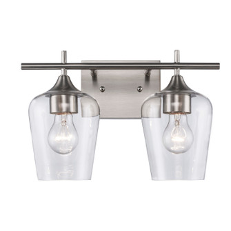 Kieran Two Light Vanity in Brushed Nickel (110|71832 BN)