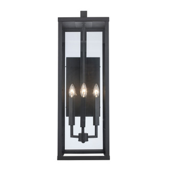 Oxford Three Light Outdoor Wall Mount in Black (110|40759 BK)