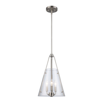 Armani Three Light Pendant in Brushed Nickel (110|11583 BN)