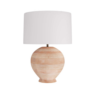 Tahoe One Light Table Lamp in White Wash Terracotta (314|PTS02-127)