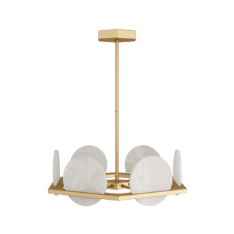 Savion LED Chandelier in White (314|DMC07)