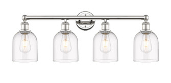 Edison Four Light Bath Vanity in Polished Nickel (405|616-4W-PN-G558-6CL)