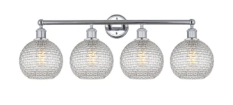 Edison Four Light Bath Vanity in Polished Chrome (405|616-4W-PC-G122C-8CL)