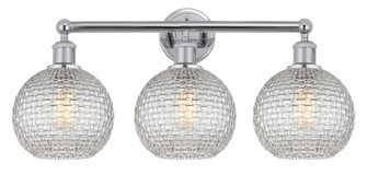 Edison Three Light Bath Vanity in Polished Chrome (405|616-3W-PC-G122C-8CL)