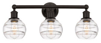 Edison Three Light Bath Vanity in Oil Rubbed Bronze (405|616-3W-OB-G556-6CL)