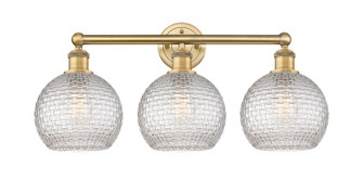 Edison Three Light Bath Vanity in Brushed Brass (405|616-3W-BB-G122C-8CL)