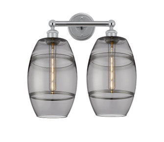Edison Two Light Bath Vanity in Polished Chrome (405|616-2W-PC-G557-8SM)