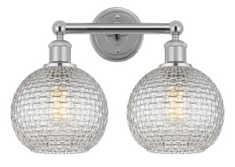 Edison Two Light Bath Vanity in Polished Chrome (405|616-2W-PC-G122C-8CL)
