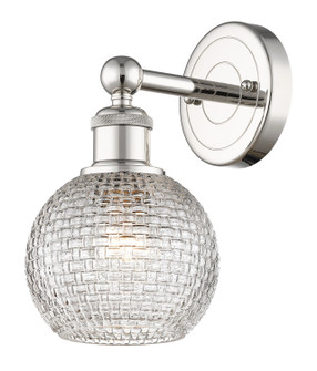 Edison One Light Wall Sconce in Polished Nickel (405|616-1W-PN-G122C-6CL)