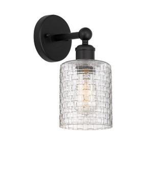 Edison One Light Wall Sconce in Matte Black (405|616-1W-BK-G112C-5CL)