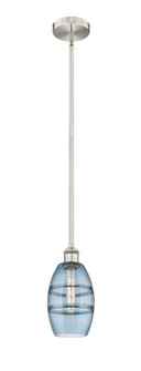 Edison One Light Mini Pendant in Polished Nickel (405|616-1S-PN-G557-6BL)