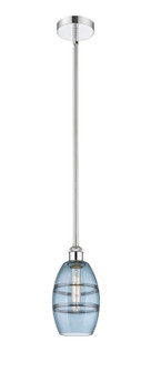 Edison One Light Mini Pendant in Polished Chrome (405|616-1S-PC-G557-6BL)