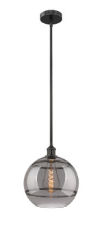 Edison One Light Mini Pendant in Matte Black (405|616-1S-BK-G556-12SM)