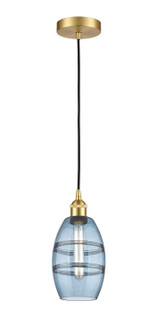Edison One Light Mini Pendant in Satin Gold (405|616-1P-SG-G557-6BL)