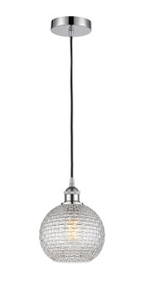 Edison One Light Mini Pendant in Polished Chrome (405|616-1P-PC-G122C-8CL)