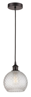 Edison One Light Mini Pendant in Oil Rubbed Bronze (405|616-1P-OB-G122C-8CL)