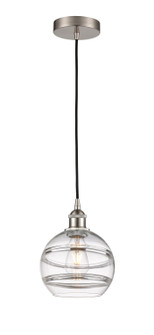 Edison One Light Mini Pendant in Matte Black (405|616-1P-BK-G556-8CL)