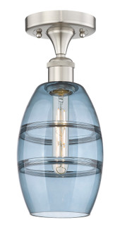 Edison One Light Semi-Flush Mount in Satin Gold (405|616-1F-SG-G557-6BL)