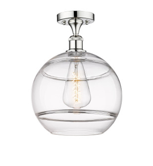 Edison One Light Semi-Flush Mount in Polished Chrome (405|616-1F-PC-G556-12CL)