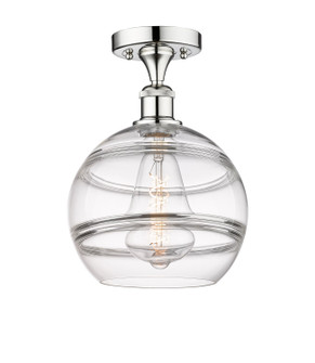 Edison One Light Semi-Flush Mount in Polished Chrome (405|616-1F-PC-G556-10CL)