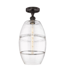 Edison One Light Semi-Flush Mount in Oil Rubbed Bronze (405|616-1F-OB-G557-10CL)