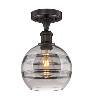 Edison LED Semi-Flush Mount in Black Antique Brass (405|616-1F-BAB-G556-8CL)