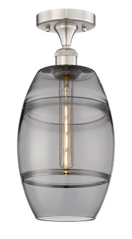 Edison One Light Semi-Flush Mount in Antique Copper (405|616-1F-AC-G557-8SM)