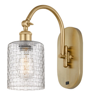 Ballston One Light Wall Sconce in Satin Gold (405|518-1W-SG-G112C-5CL)