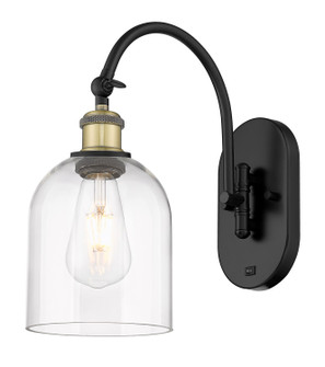 Ballston One Light Wall Sconce in Black Antique Brass (405|518-1W-BAB-G558-6CL)