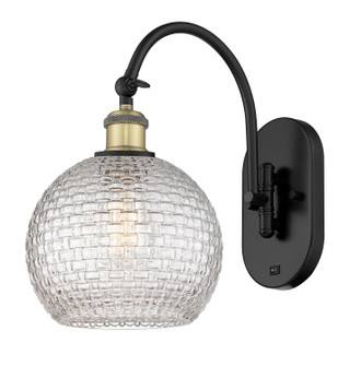 Ballston One Light Swing Arm in Black Antique Brass (405|518-1W-BAB-G122C-8CL)