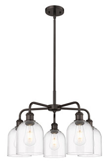 Downtown Urban Five Light Chandelier in Oil Rubbed Bronze (405|516-5CR-OB-G558-6CL)